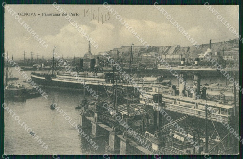 Genova Città Porto cartolina QZ6057 – fronte
