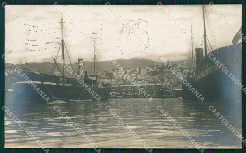 Genova Città Porto Foto cartolina QZ6062 – fronte