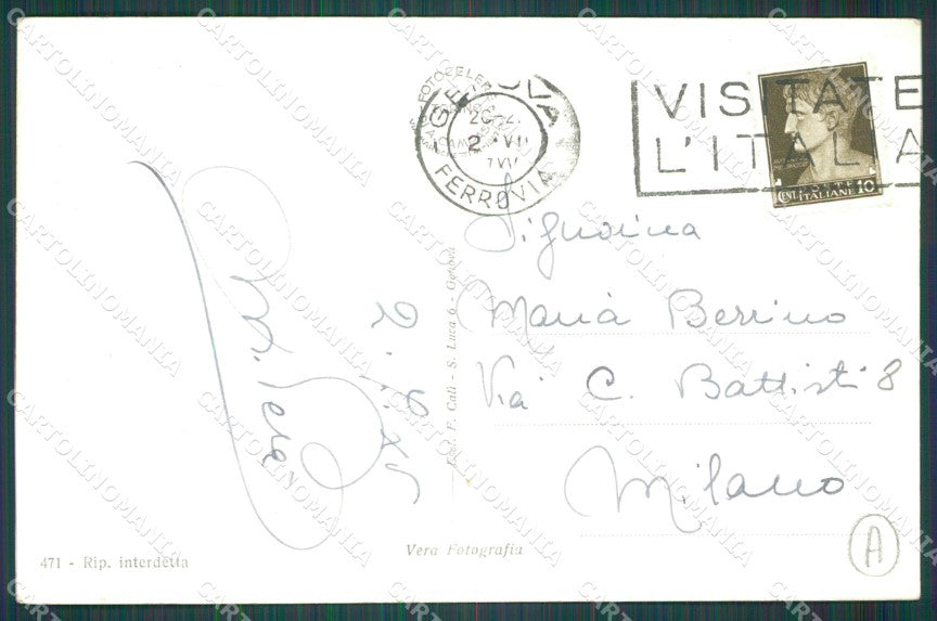 Genova Città Porto Foto cartolina QZ6064 – retro