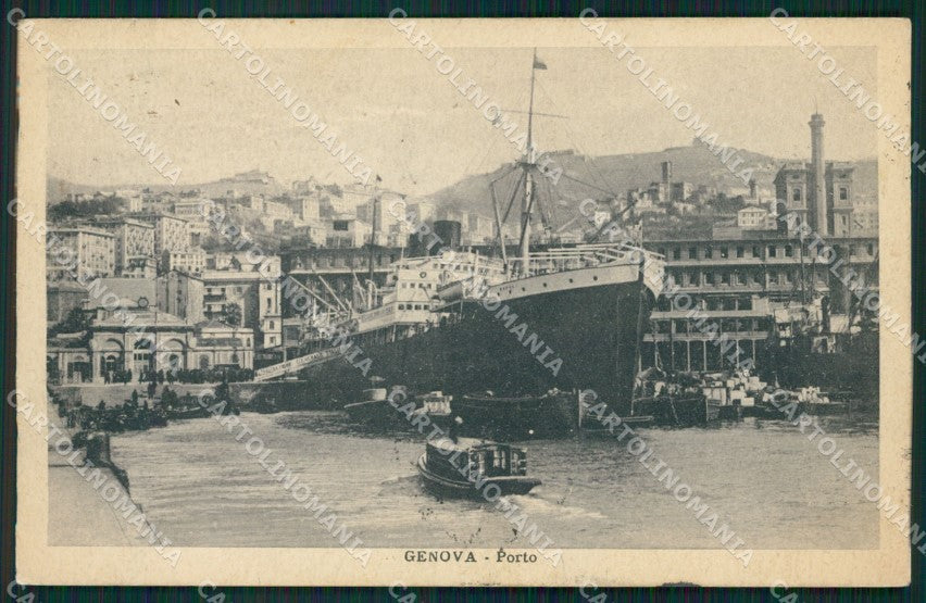 Genova Città Porto cartolina QZ6068 – fronte