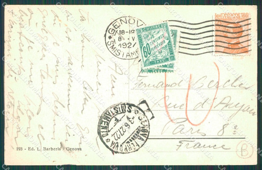 Genova Città Porto cartolina QZ6068 – retro
