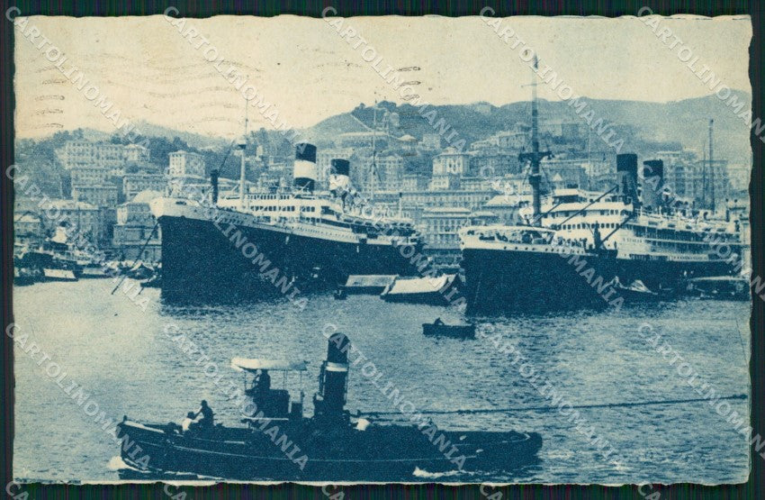Genova Città Porto cartolina QZ6072 – fronte