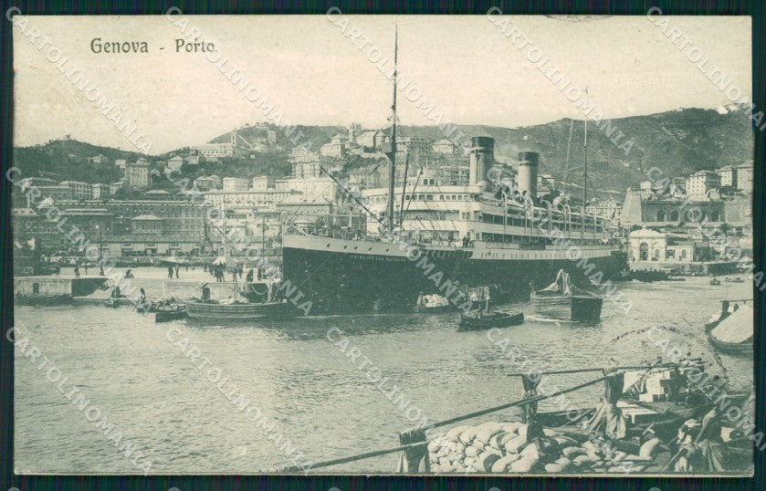 Genova Città Porto cartolina QZ6079 – fronte
