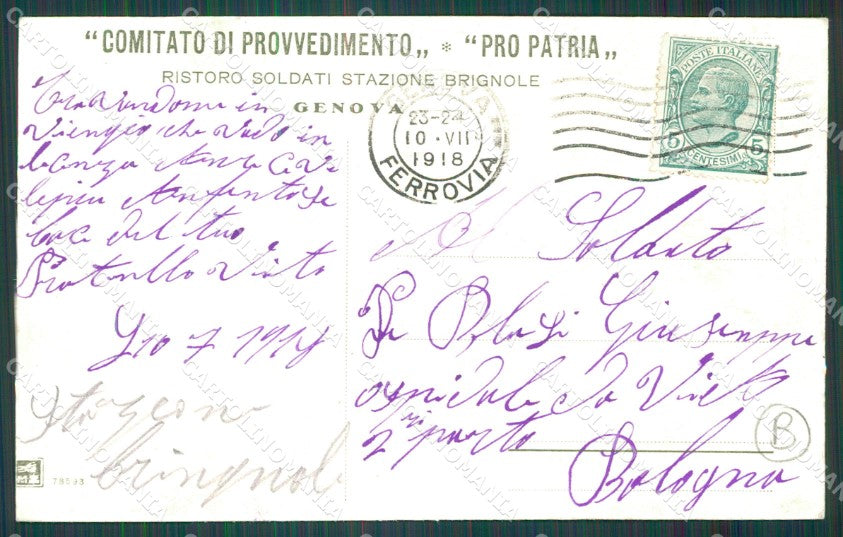 Genova Città Porto cartolina QZ6079 – retro