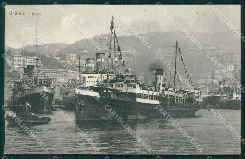 Genova Città Porto cartolina QZ6082 – fronte