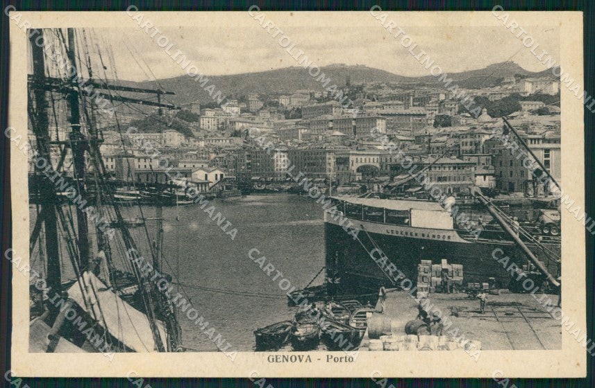 Genova Città Porto cartolina QZ6088 – fronte