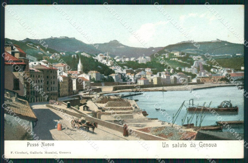 Genova Città Passo Nuovo cartolina QZ6089 – fronte