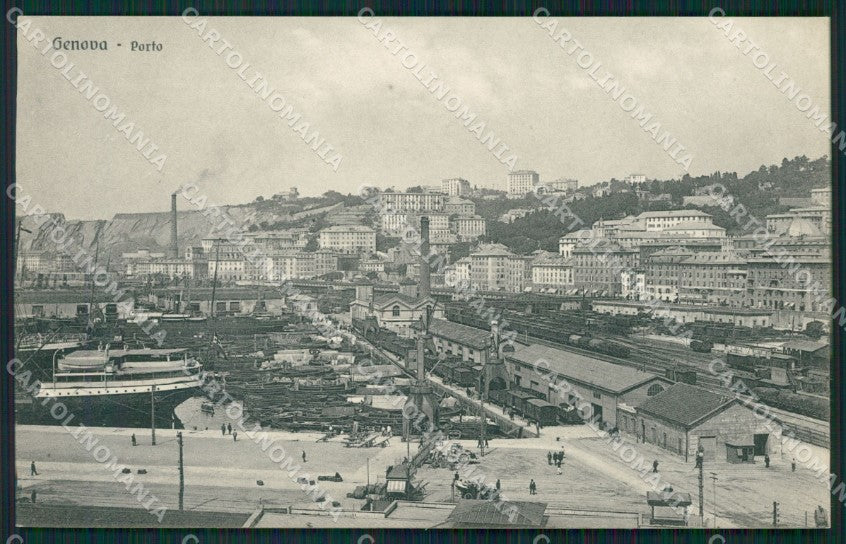 Genova Città Porto cartolina QZ6090 – fronte