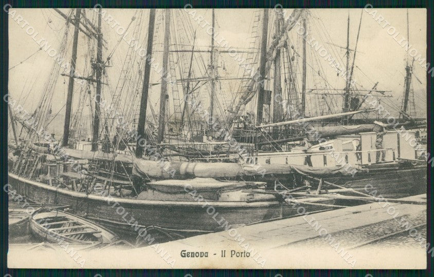 Genova Città Porto cartolina QZ6091 – fronte