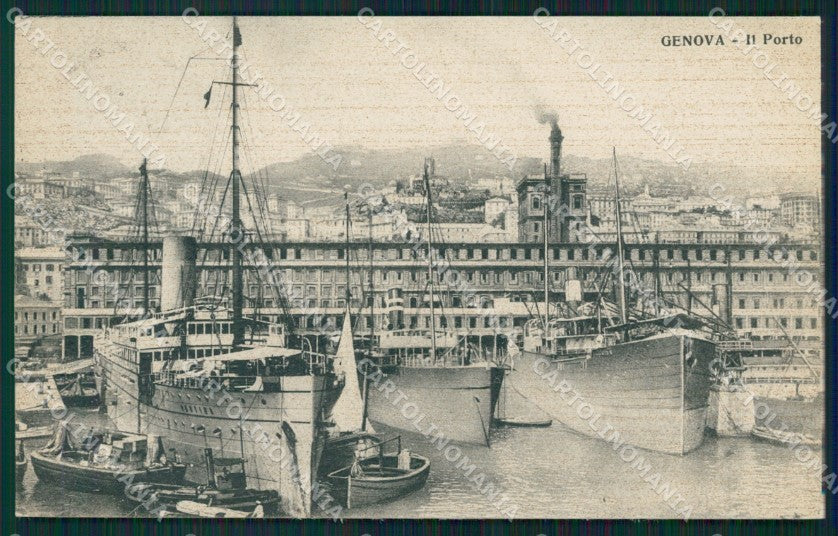 Genova Città Porto cartolina QZ6093 – fronte