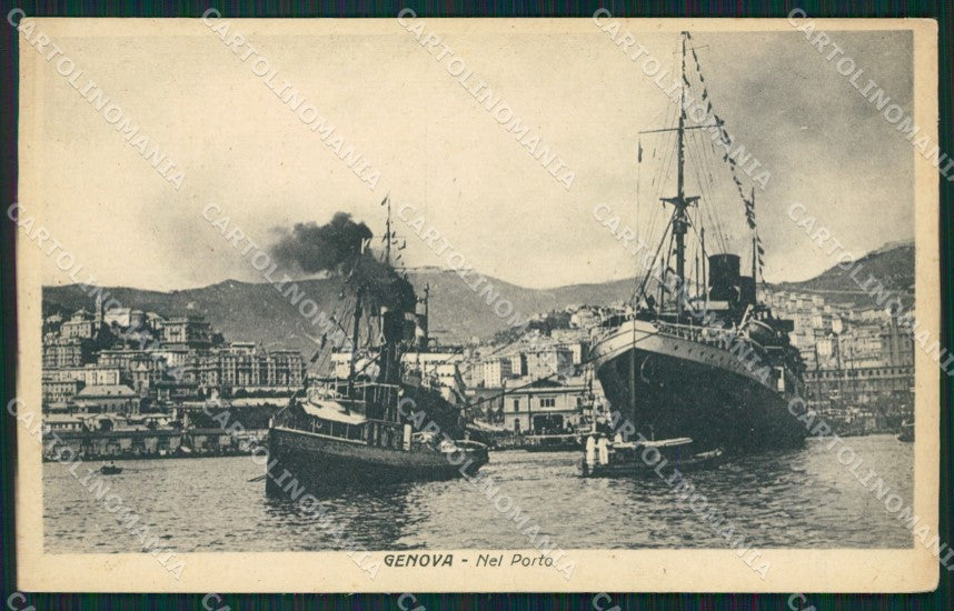 Genova Città Porto cartolina QZ6095 – fronte