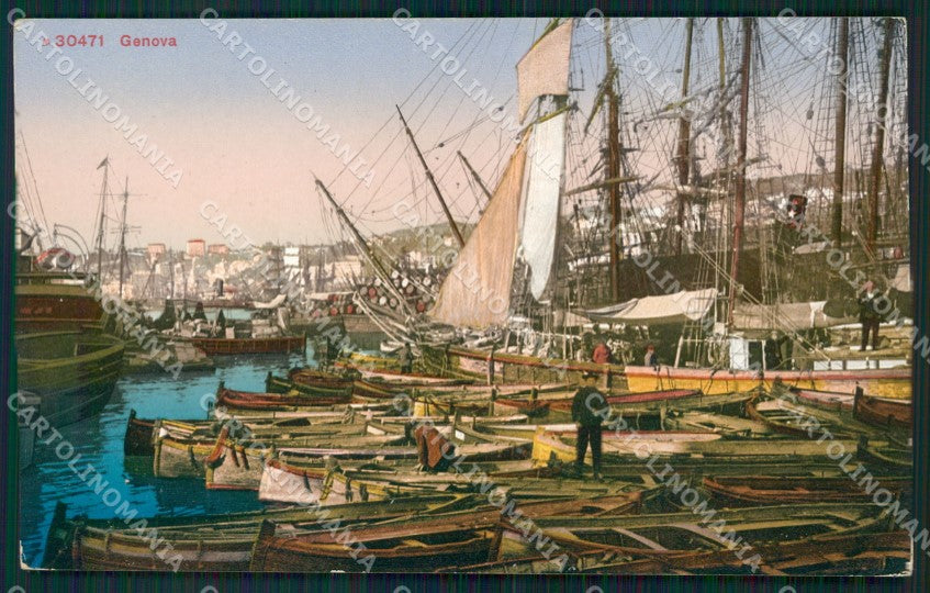 Genova Città Porto cartolina QZ6098 – fronte