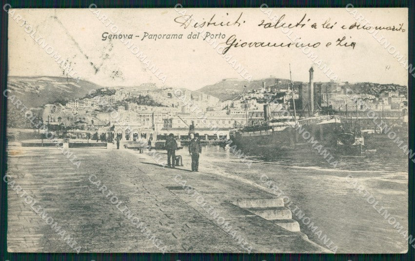Genova Città Porto cartolina QZ6104 – fronte