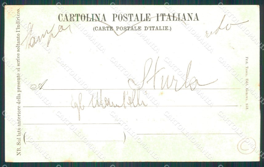 Genova Città Navi a Vela cartolina QZ6106 – retro