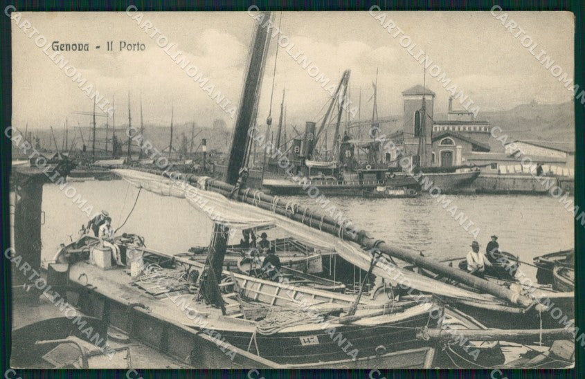 Genova Città Porto cartolina QZ6107 – fronte