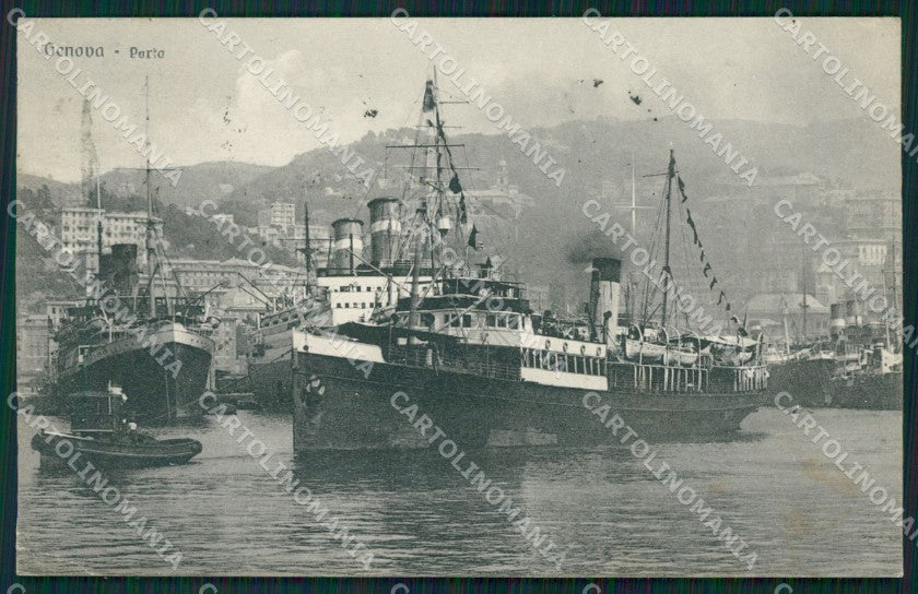 Genova Città Porto cartolina QZ6112 – fronte