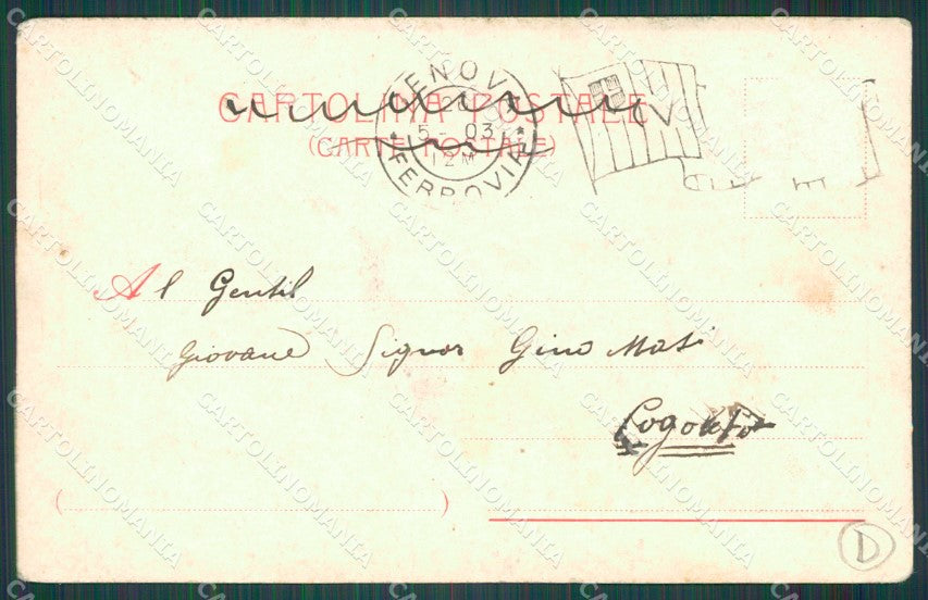 Genova Città Porto Pubblicitaria cartolina QZ6118 – retro