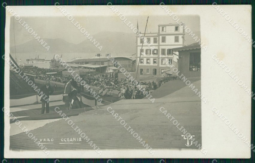 Genova Città Porto Varo Motonave Oceania Foto cartolina QZ6121 – fronte