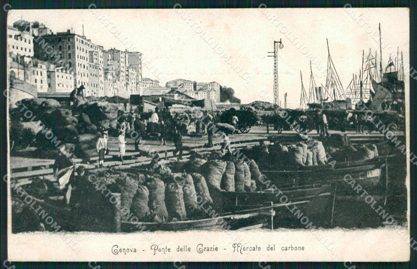 Genova Città Porto Ponte delle Grazie cartolina QZ6124 – fronte