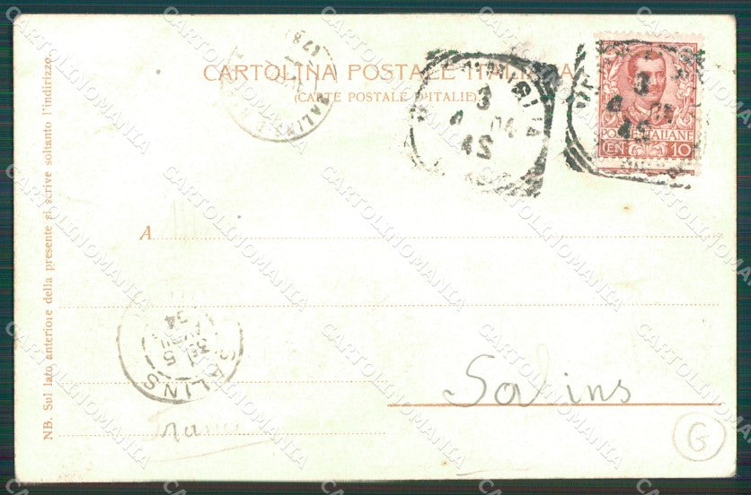 Genova Città Porto Pesatori di Grano cartolina QZ6126 – retro