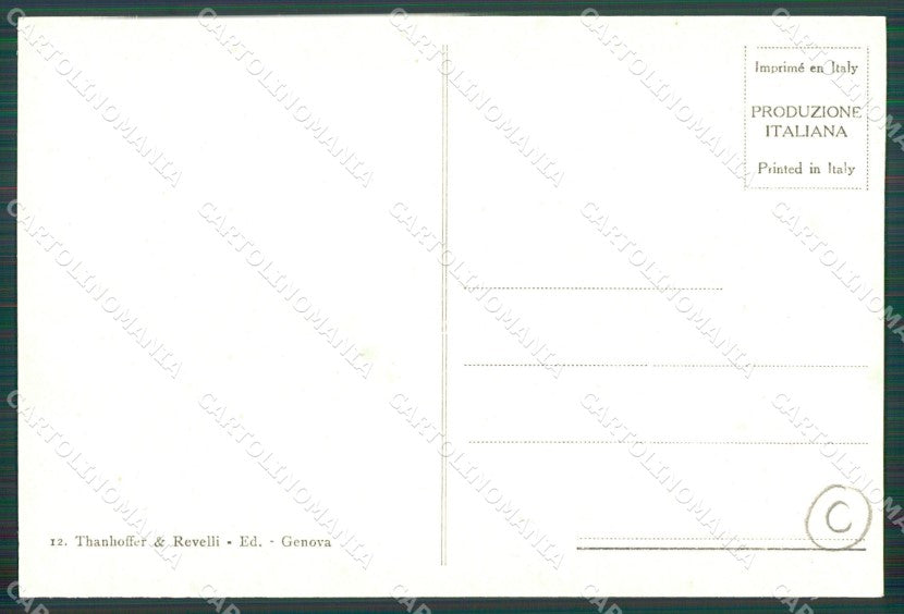 Genova Città Funicolare Righi RIFILATA cartolina QZ6133 – retro