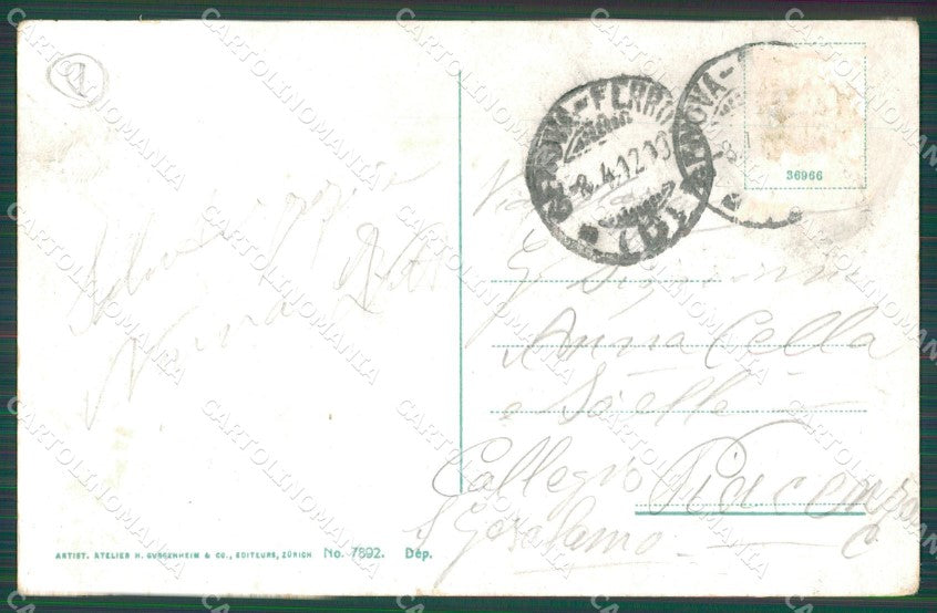 Genova Città Funicolare Elettrica Castellaccio cartolina QZ6137 – retro