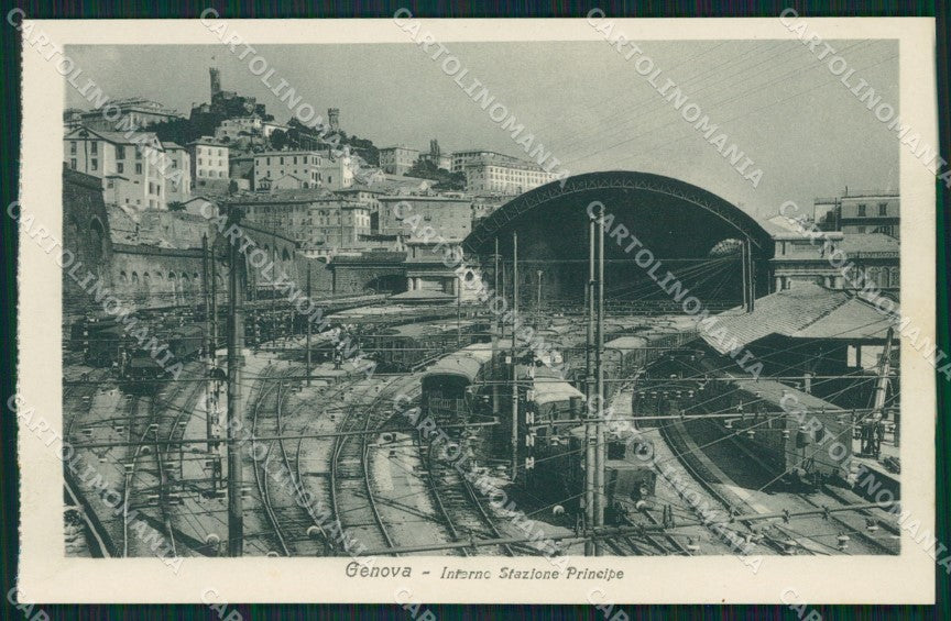 Genova Città Stazione Principe Treno cartolina QZ6142 – fronte