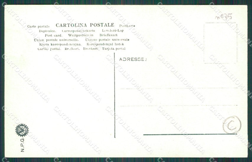 Genova Città Militari Artiglieria Sciutto NPG Foto cartolina QZ6154 – retro