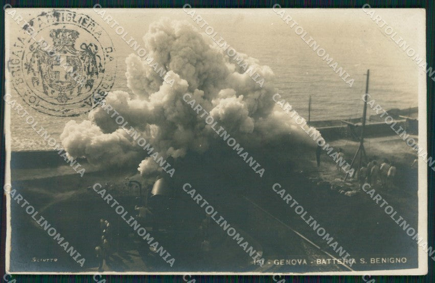 Genova Città Militari Artiglieria Sciutto Foto cartolina QZ6155 – fronte