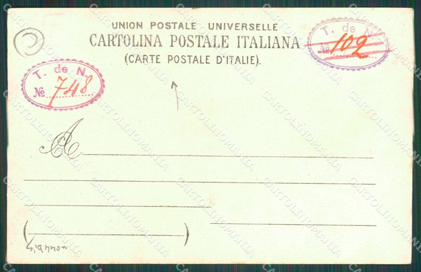 Genova Città Militari Artiglieria Sciutto Foto cartolina QZ6155 – retro
