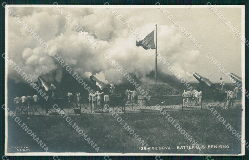 Genova Città Militari Artiglieria Sciutto NPG Foto cartolina QZ6161 – fronte