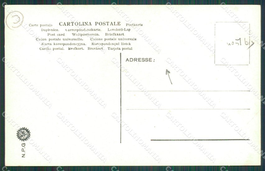 Genova Città Militari Artiglieria Sciutto NPG Foto cartolina QZ6161 – retro