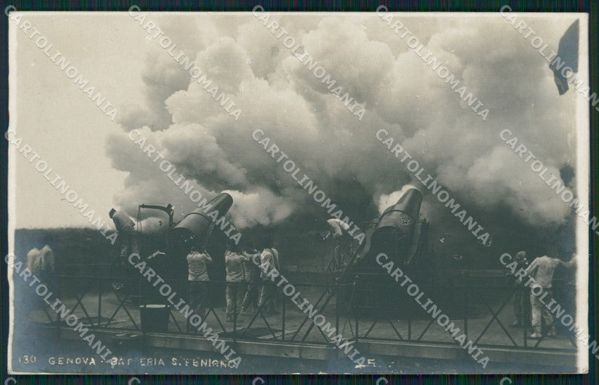 Genova Città Militari Artiglieria Sciutto NPG Foto cartolina QZ6162 – fronte