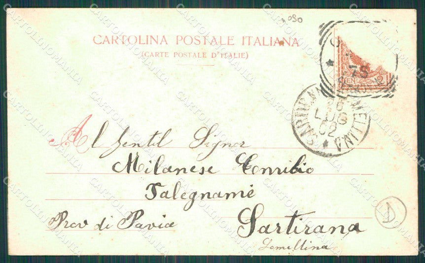 Genova Città Militari Artiglieria ABRASA cartolina QZ6171 – retro