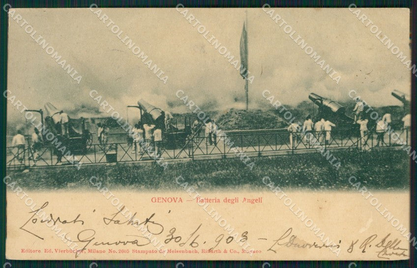 Genova Città Militari Artiglieria cartolina QZ6172 – fronte