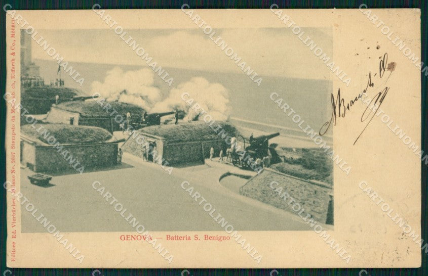 Genova Città Militari Artiglieria cartolina QZ6173 – fronte