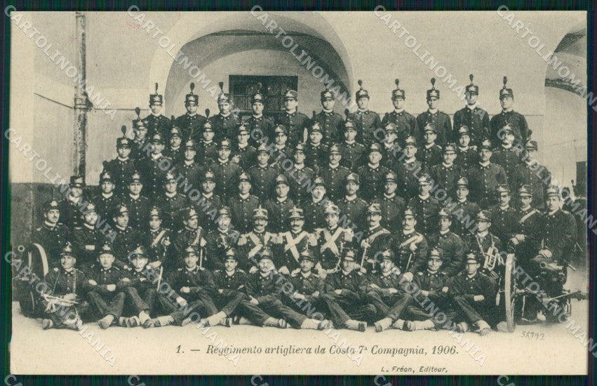 Genova Città Militari Reggimento Artiglieria 1906 cartolina QZ6181 – fronte