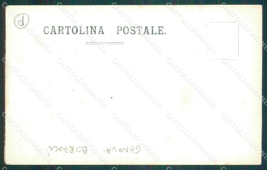 Genova Città Stazione Borzoli Aviazione Foto cartolina QZ6195 – retro