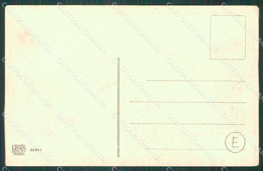 Genova Albaro Lido di Le Grotte PIEGHINA cartolina QZ6208 – retro