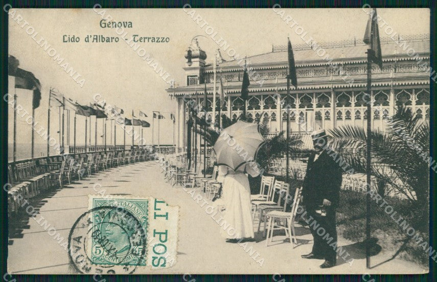 Genova Albaro Lido di cartolina QZ6210 – fronte