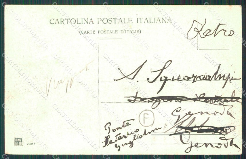Genova Albaro Lido di cartolina QZ6210 – retro