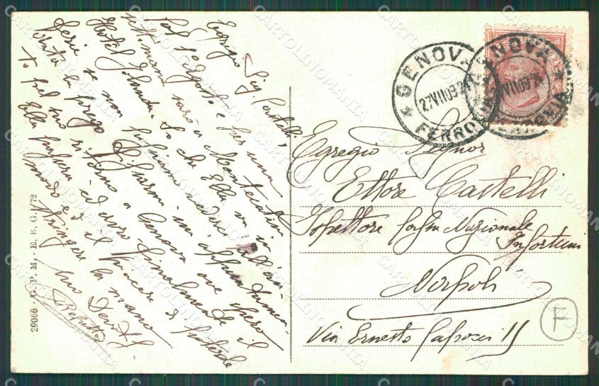 Genova Albaro Lido di cartolina QZ6212 – retro