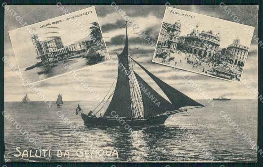 Genova Cornigliano Saluti da cartolina QZ6227 – fronte