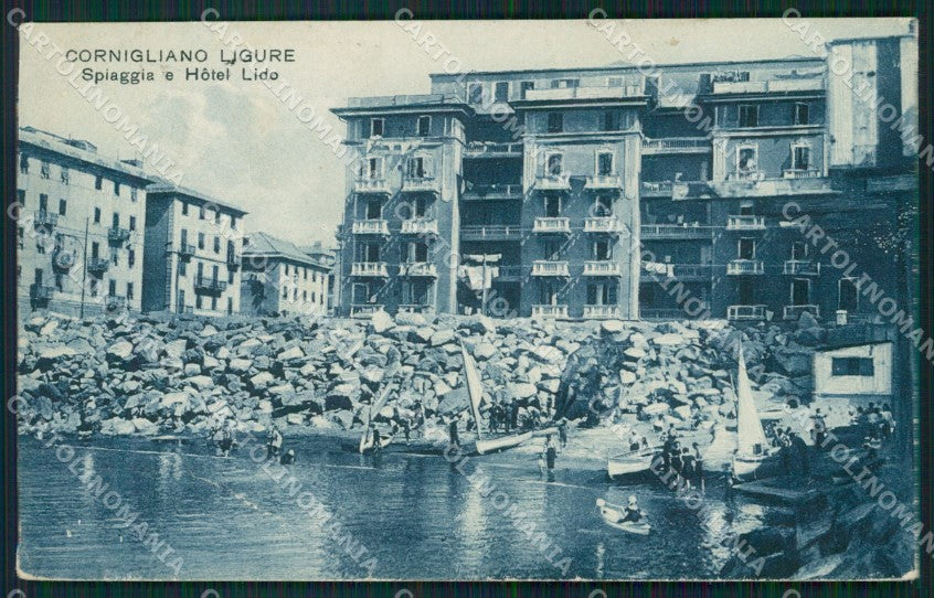 Genova Cornigliano Ligure PIEGA cartolina QZ6232 – fronte