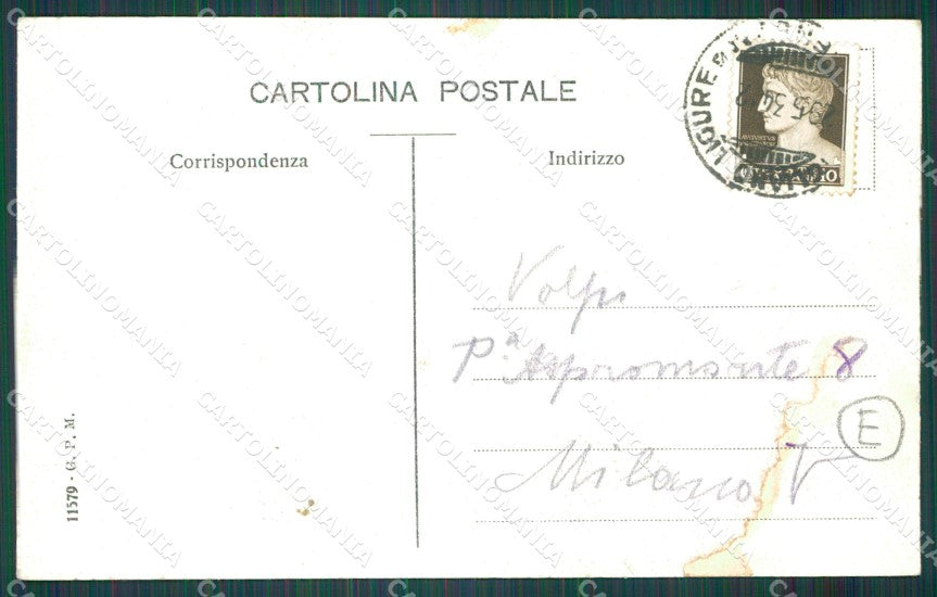 Genova Cornigliano Ligure Saluti da RIPARATA cartolina QZ6235 – retro