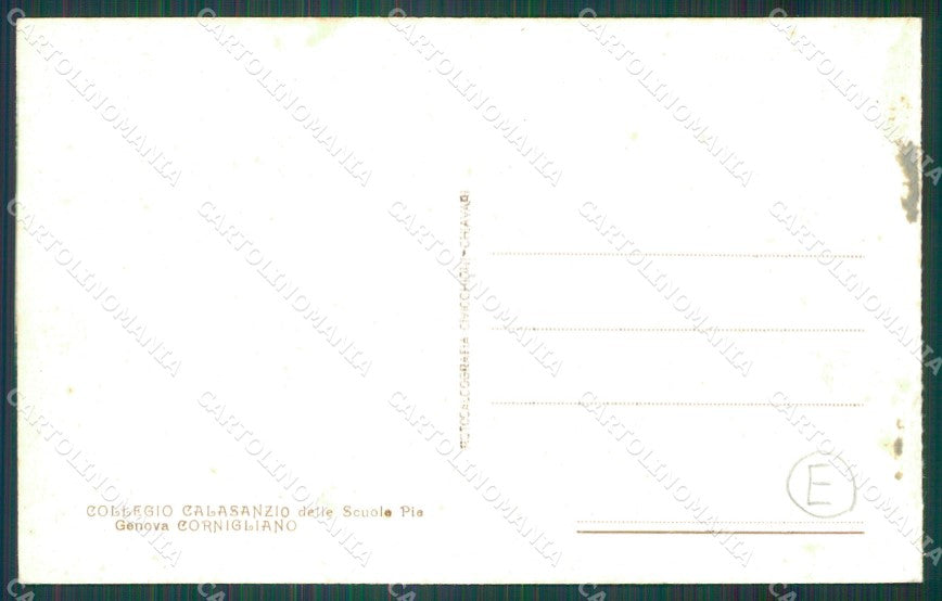 Genova Cornigliano Ligure Collegio Calasanzio cartolina QZ6241 – retro