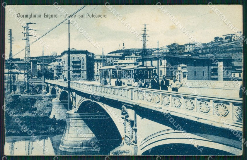 Genova Cornigliano Ligure Tram cartolina QZ6244 – fronte
