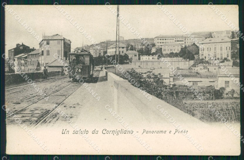 Genova Cornigliano Ligure Tram cartolina QZ6247 – fronte