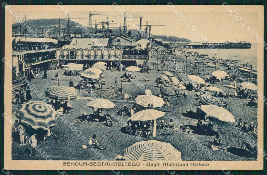 Genova Multedo PIEGHINA cartolina QZ6248 – fronte