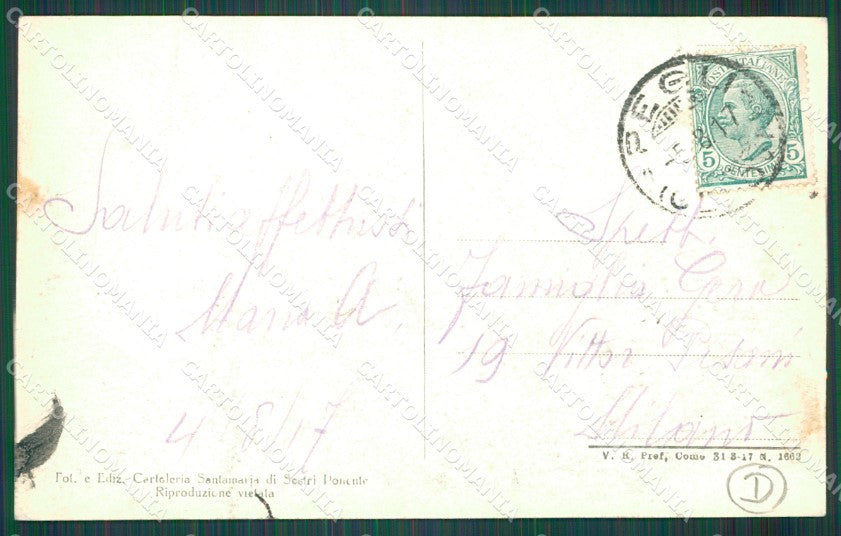 Genova Multedo cartolina QZ6249 – retro